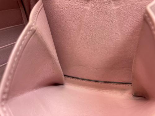 LOEWE（ロエベ）LOEWE (ロエベ) 2つ折り財布 ピンク×ボルドーの古着・服飾アイテム