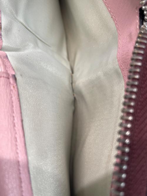 LOEWE（ロエベ）LOEWE (ロエベ) 2つ折り財布 ピンク×ボルドーの古着・服飾アイテム