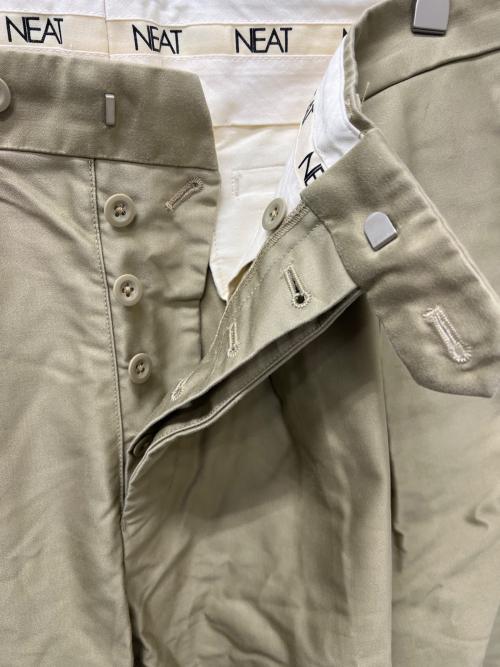 NEAT（ニート）NEAT (ニート) ツータックパンツ ベージュ サイズ:４８の古着・服飾アイテム