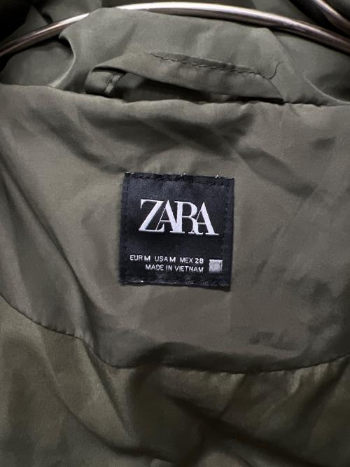 ZARA（ザラ）ZARA (ザラ) ショート丈中綿ジャケット カーキ サイズ:Ｍの古着・服飾アイテム