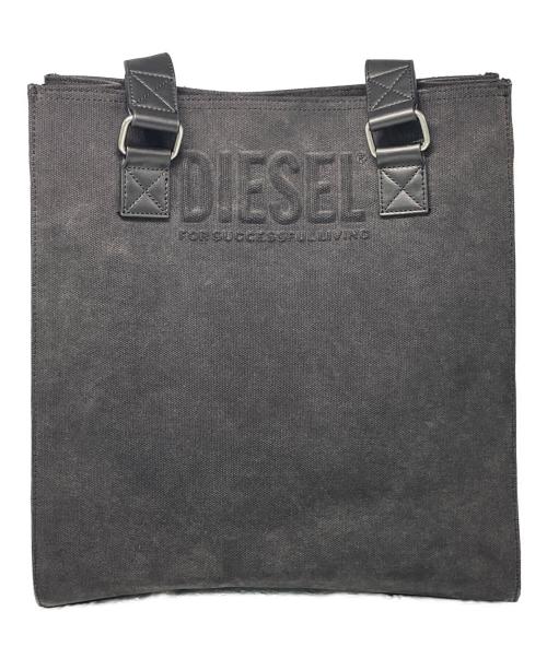 DIESEL（ディーゼル）DIESEL (ディーゼル) キャンバスNSトートバッグ ブラックの古着・服飾アイテム