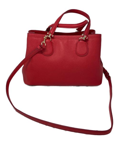 COACH（コーチ）COACH (コーチ) 2WAYバッグ レッドの古着・服飾アイテム