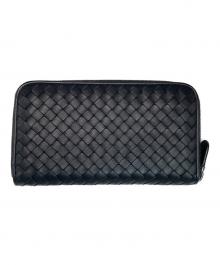 BOTTEGA VENETA（ボッテガベネタ）の古着「ラウンドファスナー財布」｜ブラック