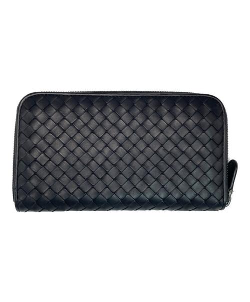 BOTTEGA VENETA（ボッテガベネタ）BOTTEGA VENETA (ボッテガベネタ) ラウンドファスナー財布 ブラックの古着・服飾アイテム