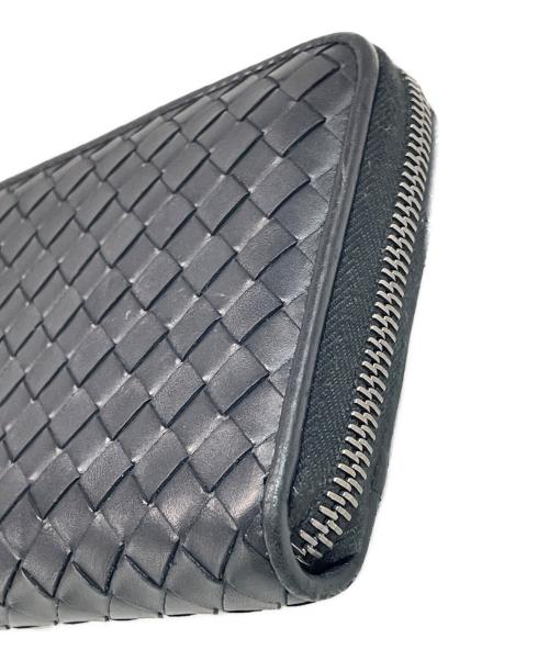 BOTTEGA VENETA（ボッテガベネタ）BOTTEGA VENETA (ボッテガベネタ) ラウンドファスナー財布 ブラックの古着・服飾アイテム