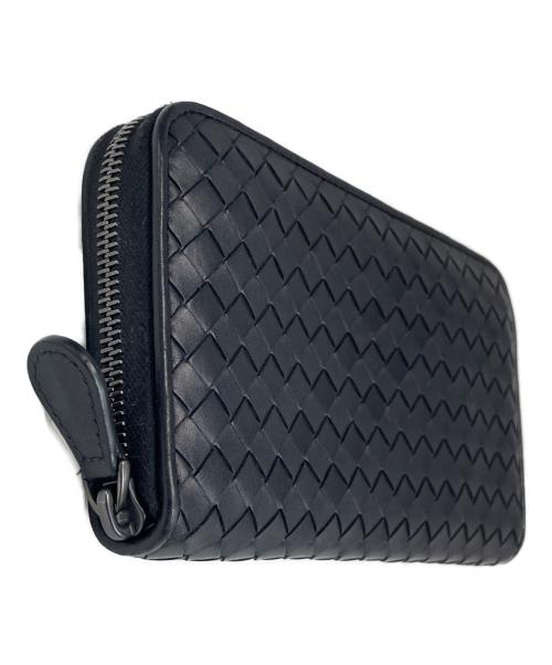 BOTTEGA VENETA（ボッテガベネタ）BOTTEGA VENETA (ボッテガベネタ) ラウンドファスナー財布 ブラックの古着・服飾アイテム