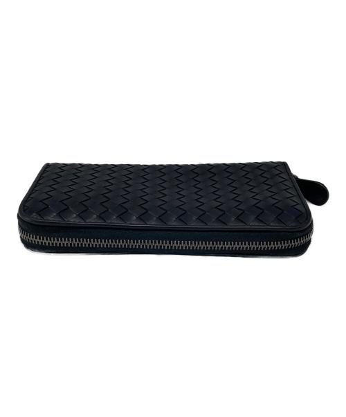 BOTTEGA VENETA（ボッテガベネタ）BOTTEGA VENETA (ボッテガベネタ) ラウンドファスナー財布 ブラックの古着・服飾アイテム