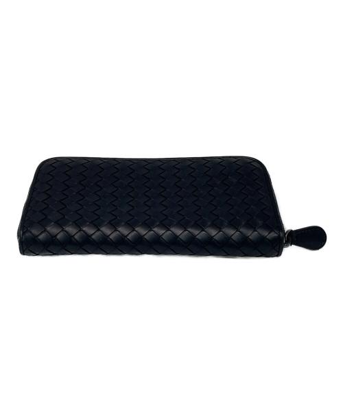 BOTTEGA VENETA（ボッテガベネタ）BOTTEGA VENETA (ボッテガベネタ) ラウンドファスナー財布 ブラックの古着・服飾アイテム