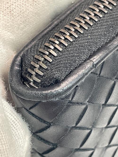 BOTTEGA VENETA（ボッテガベネタ）BOTTEGA VENETA (ボッテガベネタ) ラウンドファスナー財布 ブラックの古着・服飾アイテム