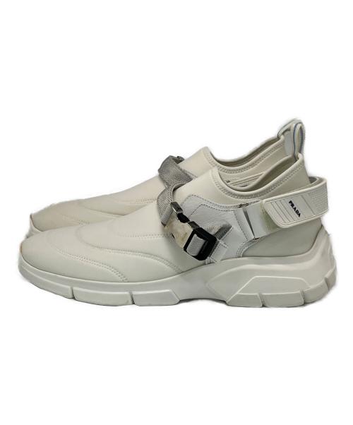 PRADA（プラダ）PRADA (プラダ) スニーカー ホワイト サイズ:SIZE 7 1/2の古着・服飾アイテム