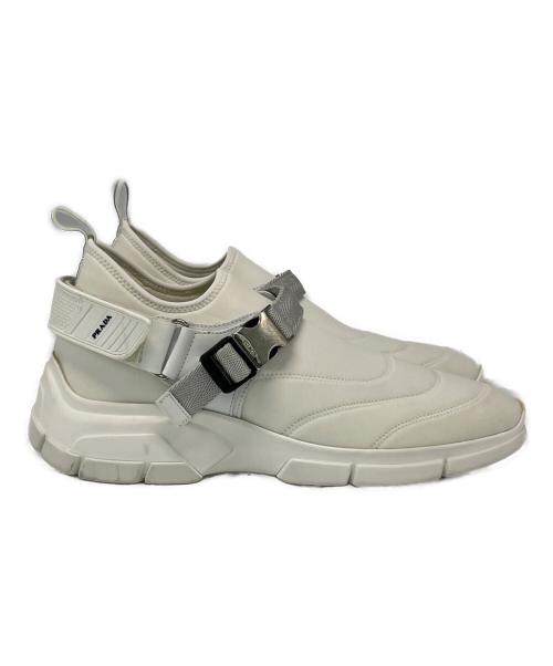 PRADA（プラダ）PRADA (プラダ) スニーカー ホワイト サイズ:SIZE 7 1/2の古着・服飾アイテム