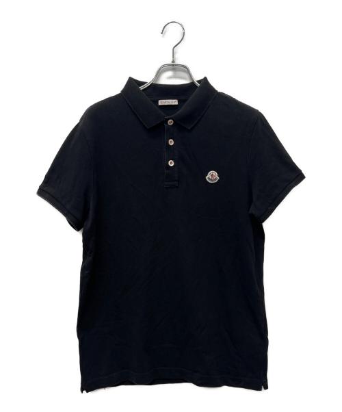 MONCLER（モンクレール）MONCLER (モンクレール) ポロシャツ ブラック サイズ:Mの古着・服飾アイテム