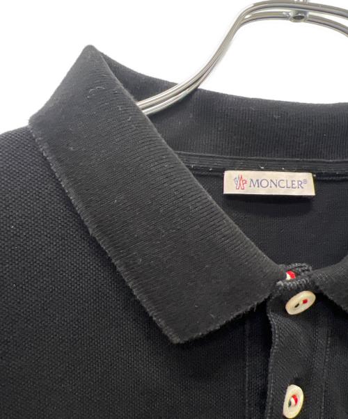 MONCLER（モンクレール）MONCLER (モンクレール) ポロシャツ ブラック サイズ:Mの古着・服飾アイテム