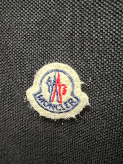 MONCLER（モンクレール）MONCLER (モンクレール) ポロシャツ ブラック サイズ:Mの古着・服飾アイテム