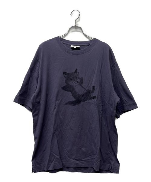 maison kitsune（メゾンキツネ）maison kitsune (メゾンキツネ) Chillax Print Oversize Tシャツ グレー サイズ:Ｓの古着・服飾アイテム