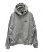 stussyステューシー）の古着「プルオーバーパーカー」｜グレー