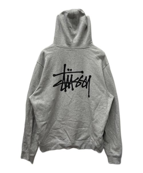 stussy（ステューシー）stussy (ステューシー) プルオーバーパーカー グレー サイズ:ＸＬの古着・服飾アイテム