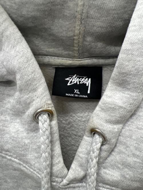 stussy（ステューシー）stussy (ステューシー) プルオーバーパーカー グレー サイズ:ＸＬの古着・服飾アイテム