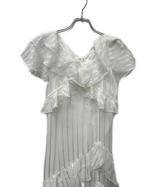 DazzliN（ダズリン）DazzliN (ダズリン) バリエフルイドワンピース ホワイト サイズ:Mの古着・服飾アイテム