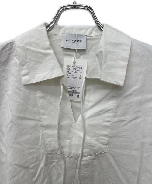 UNITED ARROWS（ユナイテッドアローズ）UNITED ARROWS (ユナイテッドアローズ) シャツワンピース ホワイト サイズ:３６の古着・服飾アイテム