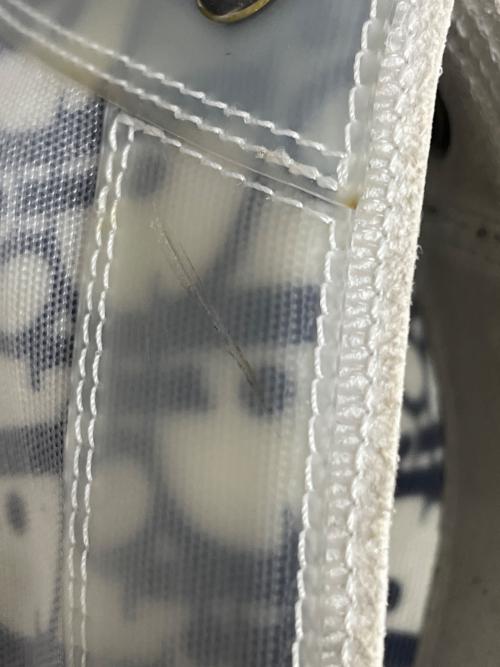 Dior（ディオール）Dior (ディオール) ハイトップ オブリーク ホワイト×ブルー サイズ:42の古着・服飾アイテム