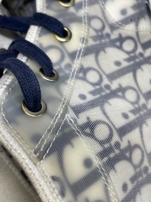 Dior（ディオール）Dior (ディオール) ハイトップ オブリーク ホワイト×ブルー サイズ:42の古着・服飾アイテム