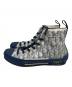 Dior (ディオール) ハイトップ オブリーク ホワイト×ブルー サイズ:42：18000円