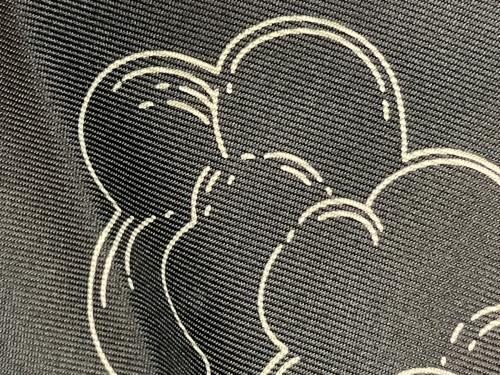 HERMES（エルメス）HERMES (エルメス) 大判スカーフ ブラック×ベージュの古着・服飾アイテム