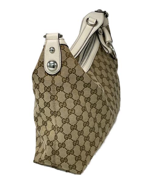 GUCCI（グッチ）GUCCI (グッチ) ショルダーバッグ ベージュ×ホワイトの古着・服飾アイテム