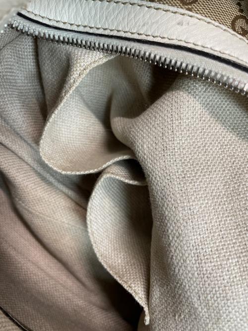 GUCCI（グッチ）GUCCI (グッチ) ショルダーバッグ ベージュ×ホワイトの古着・服飾アイテム