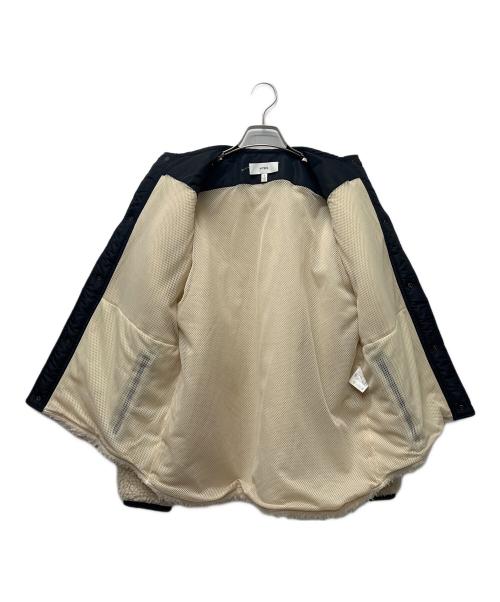 HYKE（ハイク）HYKE (ハイク) ノーカラーボアジャケット ベージュ×ブラック サイズ:１の古着・服飾アイテム