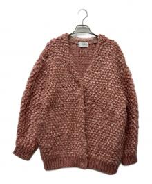CLANE（クラネ）の古着「MIX LOOP MOHAIR KNIT CARDIGAN」｜ピンク