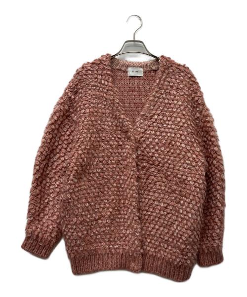 CLANE（クラネ）CLANE (クラネ) MIX LOOP MOHAIR KNIT CARDIGAN ピンク サイズ:１の古着・服飾アイテム