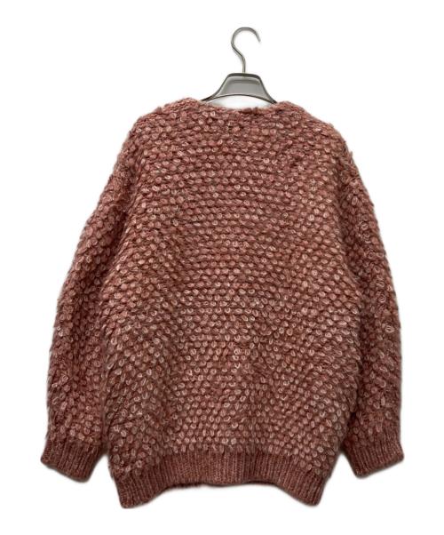CLANE（クラネ）CLANE (クラネ) MIX LOOP MOHAIR KNIT CARDIGAN ピンク サイズ:１の古着・服飾アイテム