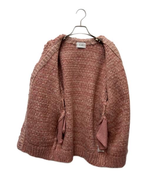 CLANE（クラネ）CLANE (クラネ) MIX LOOP MOHAIR KNIT CARDIGAN ピンク サイズ:１の古着・服飾アイテム