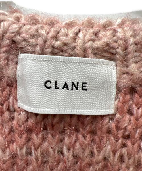 CLANE（クラネ）CLANE (クラネ) MIX LOOP MOHAIR KNIT CARDIGAN ピンク サイズ:１の古着・服飾アイテム