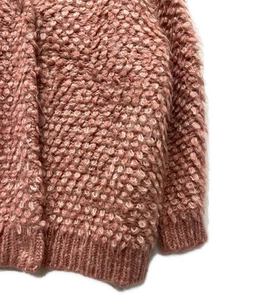 CLANE（クラネ）CLANE (クラネ) MIX LOOP MOHAIR KNIT CARDIGAN ピンク サイズ:１の古着・服飾アイテム