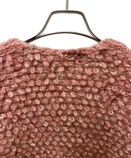 CLANE（クラネ）CLANE (クラネ) MIX LOOP MOHAIR KNIT CARDIGAN ピンク サイズ:１の古着・服飾アイテム