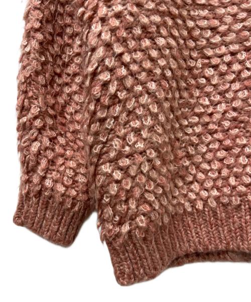 CLANE（クラネ）CLANE (クラネ) MIX LOOP MOHAIR KNIT CARDIGAN ピンク サイズ:１の古着・服飾アイテム