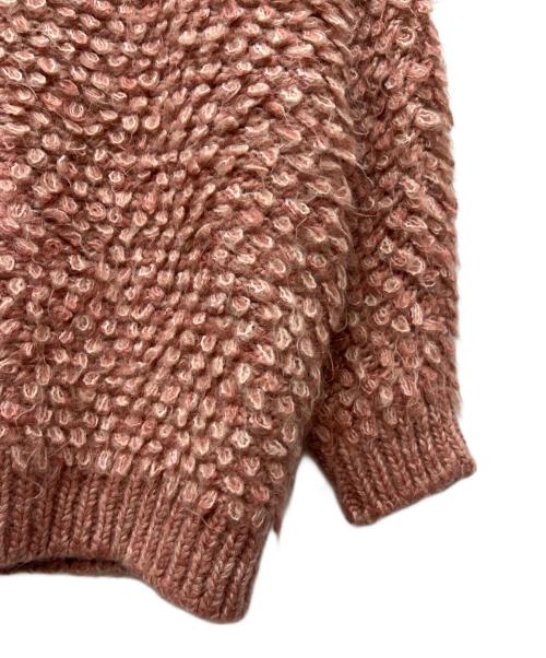 CLANE（クラネ）CLANE (クラネ) MIX LOOP MOHAIR KNIT CARDIGAN ピンク サイズ:１の古着・服飾アイテム