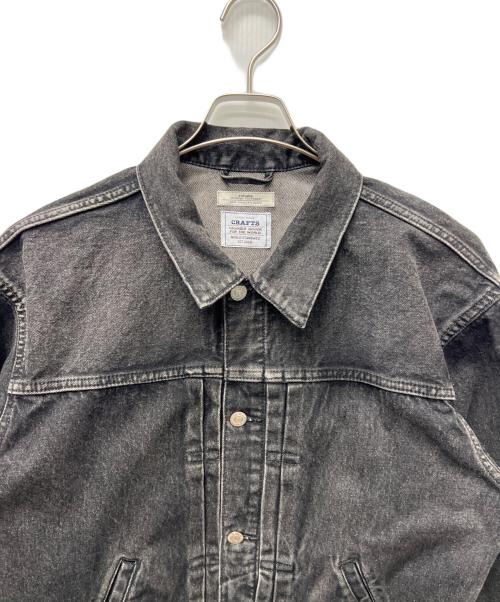 JOURNAL STANDARD relume（ジャーナルスタンダード レリューム）JOURNAL STANDARD relume (ジャーナルスタンダード レリューム) クラフト デニム トラッカージャケット ブラック サイズ:Mの古着・服飾アイテム