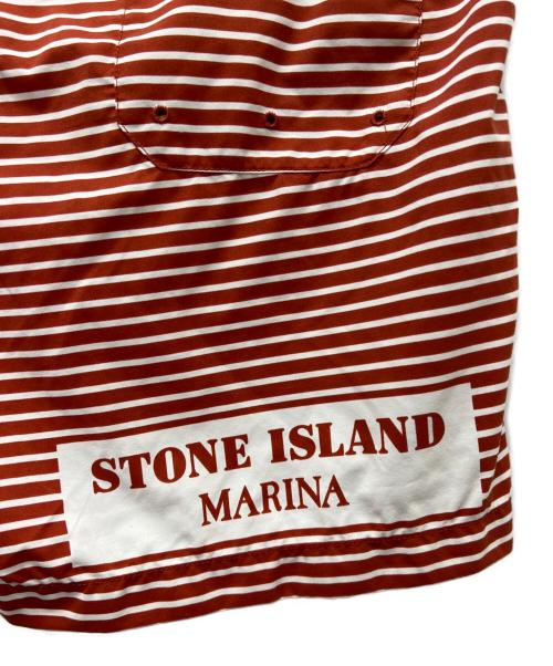 STONE ISLAND（ストーンアイランド）STONE ISLAND (ストーンアイランド) スイムショーツ レッド サイズ:Mの古着・服飾アイテム