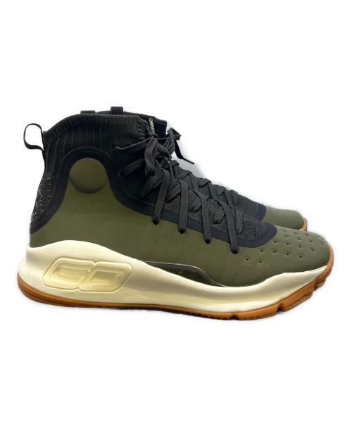 UNDER ARMOUR（アンダーアーマー）UNDER ARMOUR (アンダーアーマー) Curry 4 カーキ×ブラック サイズ:25.5の古着・服飾アイテム