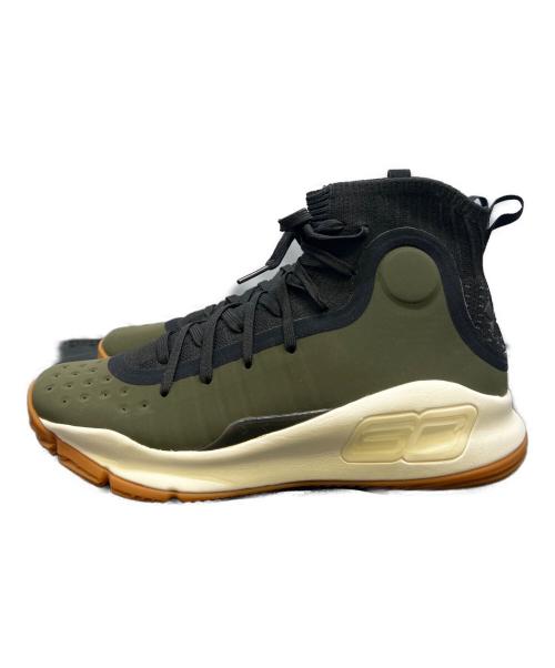 UNDER ARMOUR（アンダーアーマー）UNDER ARMOUR (アンダーアーマー) Curry 4 カーキ×ブラック サイズ:25.5の古着・服飾アイテム