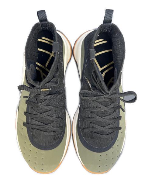 UNDER ARMOUR（アンダーアーマー）UNDER ARMOUR (アンダーアーマー) Curry 4 カーキ×ブラック サイズ:25.5の古着・服飾アイテム