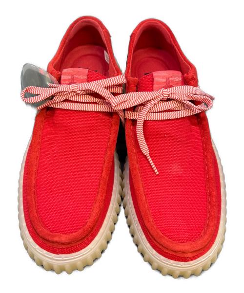 CLARKS（クラークス）CLARKS (クラークス) Torhill Lo レッド サイズ:7の古着・服飾アイテム