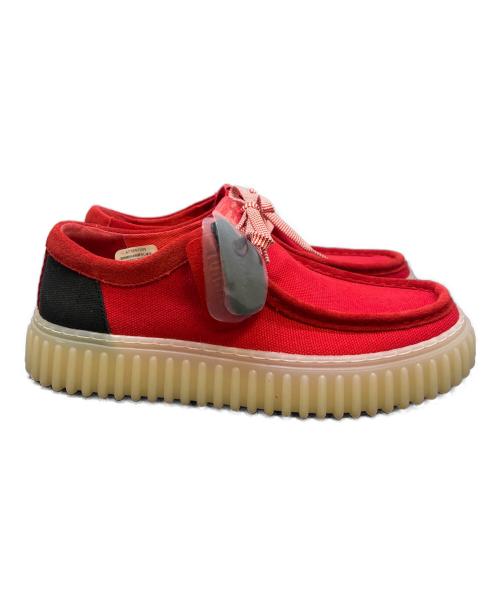 CLARKS（クラークス）CLARKS (クラークス) Torhill Lo レッド サイズ:7の古着・服飾アイテム