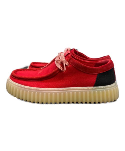 CLARKS（クラークス）CLARKS (クラークス) Torhill Lo レッド サイズ:7の古着・服飾アイテム
