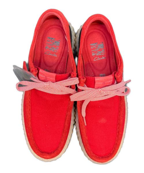 CLARKS（クラークス）CLARKS (クラークス) Torhill Lo レッド サイズ:7の古着・服飾アイテム