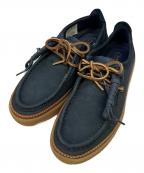 CLARKSクラークス）の古着「Clarkwood Moc」｜ネイビー×ブラウン